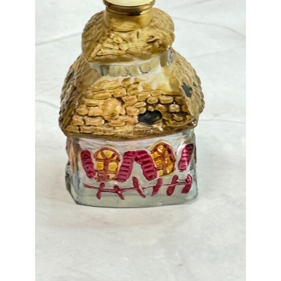 Vintage Old World Christmas Halloween Haunted House Glass Light Cover - Picture 3 of 6